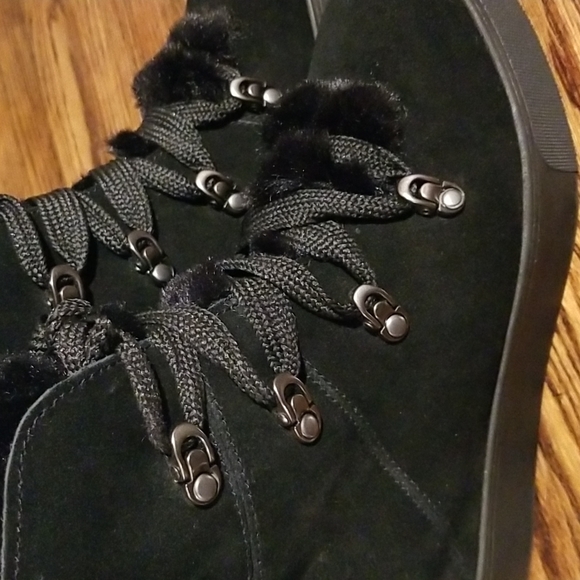 J/Slides NYC leather and faux fur boots - Picture 6 of 11